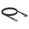 Kabel USB DeLOCK 81131 1m USB C Czarny 40 Gbit/s