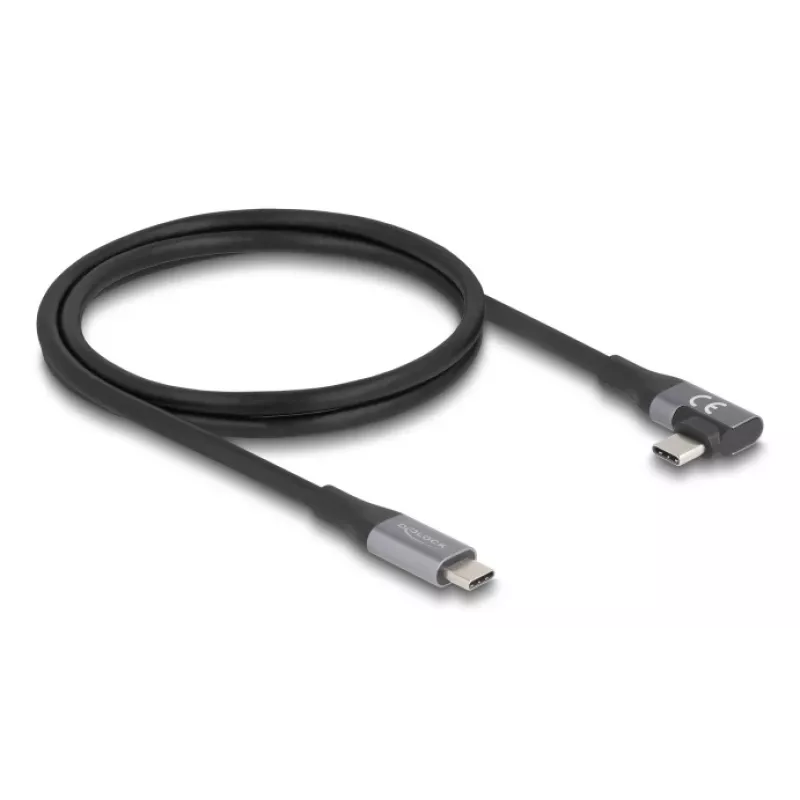 Kabel USB DeLOCK 81131 1m USB C Czarny 40 Gbit/s