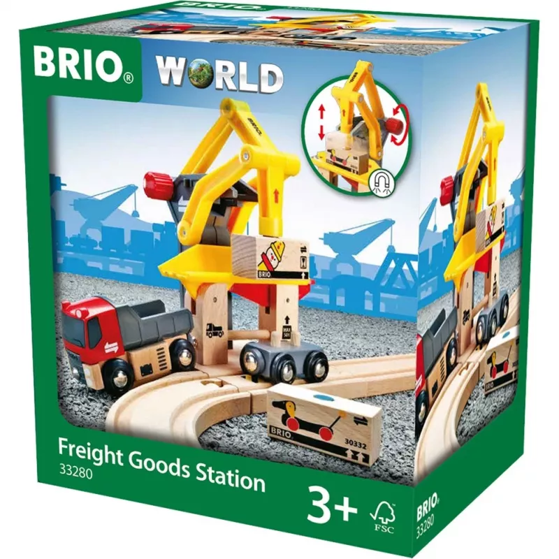 BRIO World stacja załadunku towarów, budynek do zabawy