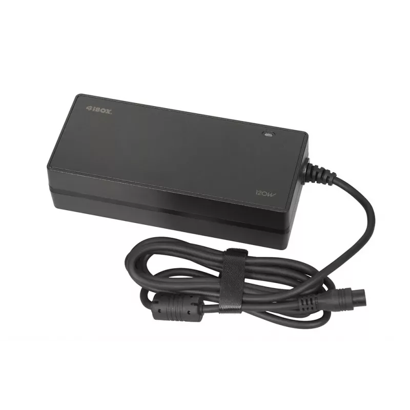iBox IUZ120WA zasilacz/przetwornica do użytku wewnętrznego 120 W Czarny