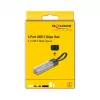 DELOCK USB 3.2 Gen 1 (3.1 Gen 1) 4-portowy hub z hostem Type-A + Type-C (5000 Mbit/s) Czarny/Przezroczysty