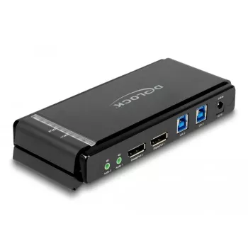 Przełącznik KVM DeLOCK DisplayPort 1.4 8K 60Hz USB Audio