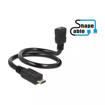Kabel USB DeLOCK 0,35 m 2xUSB2.0 Micro-B