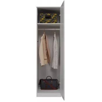 Szafa Top e Shop SD-50 BI z 5 półkami, 1 drzwiami, biała rama