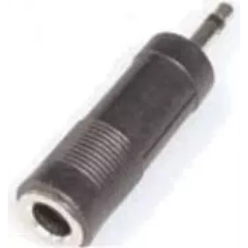 e+p GS 9 adapter złącza 3,5 mm Mono (M) na 6,35 mm Mono (F) czarny
