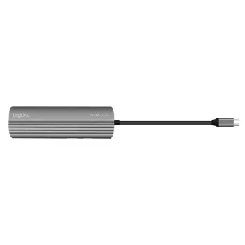 Ultra cienki hub USB 3.2 2xUSB-A, 8xUSB-C, PD, 100W