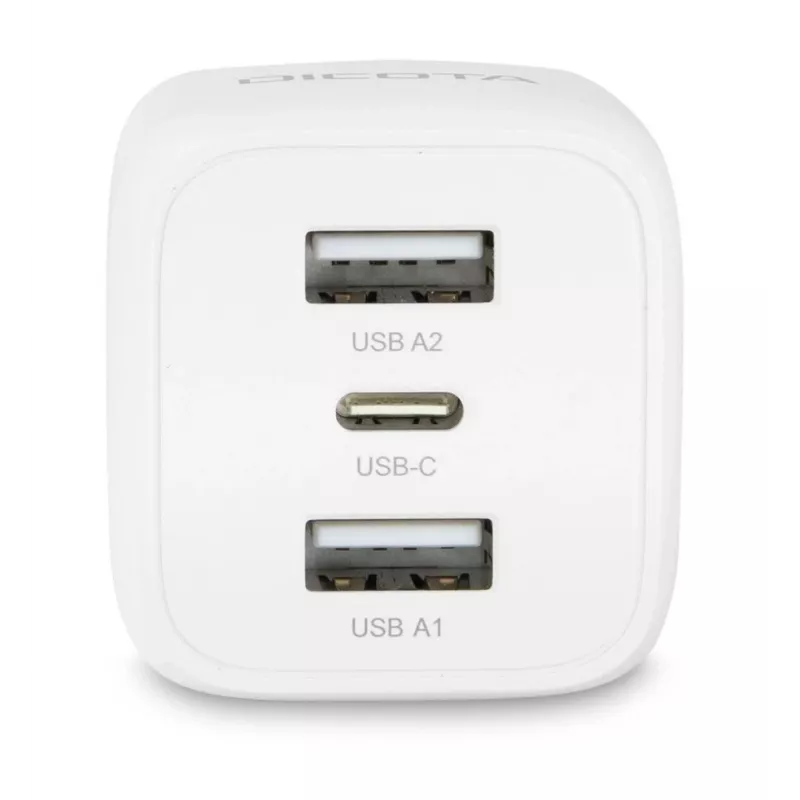 Ładowarka DICOTA D32069 do laptopa, smartfona, biała, AC, szybkie ładowanie, do użytku wewnętrznego