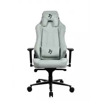 Fotel gamingowy Arozzi Vernazza SoftFabric Pearl zielony — ergonomiczny fotel gamingowy, miękka tkanina