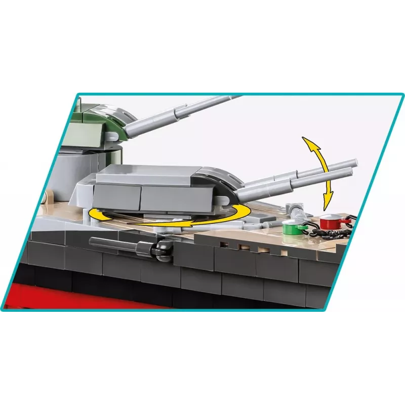 Model okrętu wojennego COBI COBI-4839 Zestaw do składania 1:300 Długość 870 mm Wysokość 215 mm