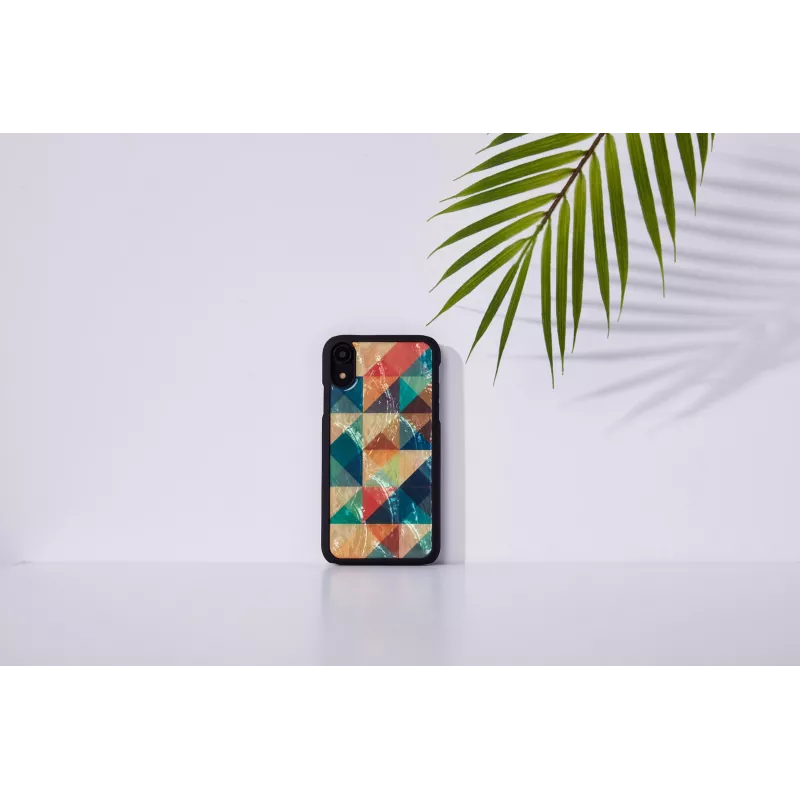 Etui na smartfona iKins do iPhone XR — Mosaic Czarny etui ochronne