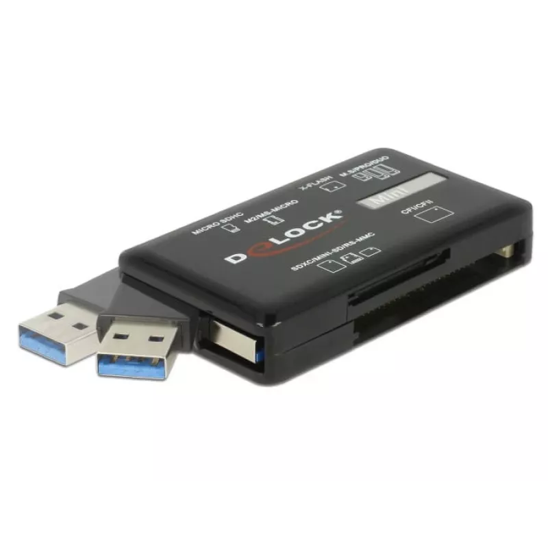 Czytnik kart DeLOCK SuperSpeed USB CF SD Micro SD MS M2 xD 5 Gb/s