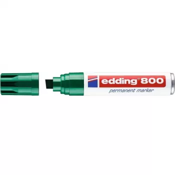 Marker permanentny Edding 800 końcówka dłutowa zielony