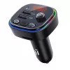 Nadajnik FM VAKOSS TC-B439K Bluetooth USB, 87.5–108 MHz, odtwarzanie z microSD/USB, wyjście 5V/3.1A, wyświetlacz RGB