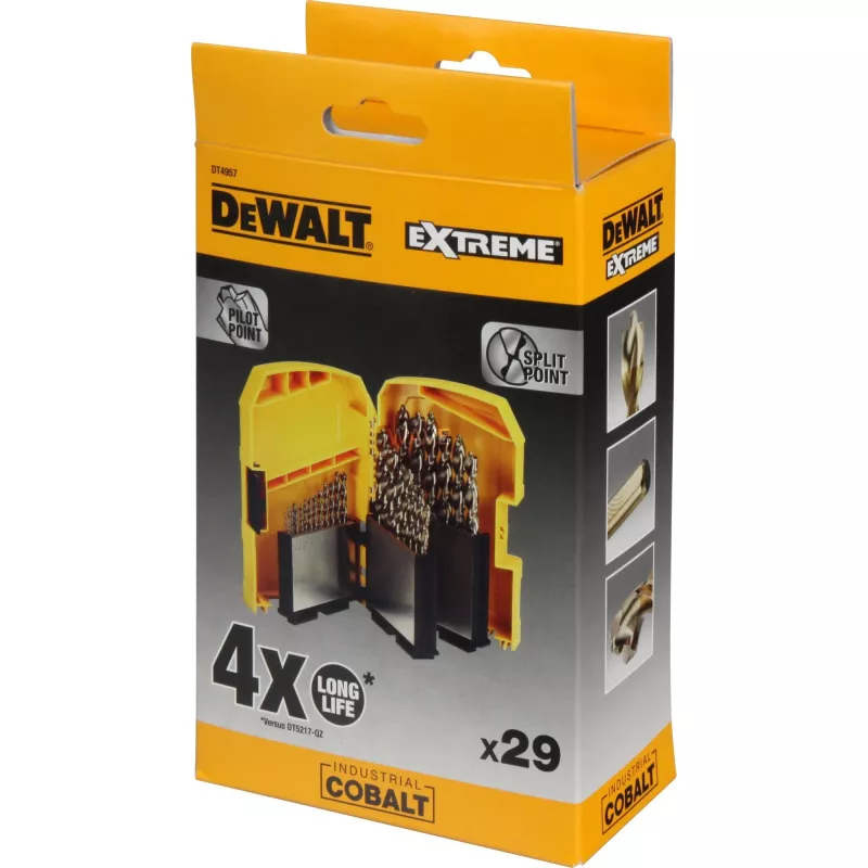 Zestaw wierteł DeWALT CASSETTA 29 szt.