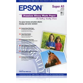 Epson Premium Glossy Photo Paper, DIN A3+, 250g/m², 20 arkuszy
