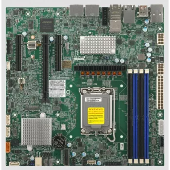 Płyta główna Supermicro X14SAZ-TLN4F, Socket 1851, chipset Intel, Micro-ATX, 4x DIMM DDR5, do 256 GB, 2x 2.5Gb LAN, IPMI