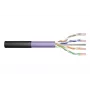 DIGITUS Professional Installation Cable - Kabel w zwoju - 500 m - UTP - CAT 6 - Bezhalogenowy, zewnętrzny, wytrzymały - Czarny