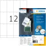 Wytrzymałe zawieszki HERMA A4 52,5x93,5 mm białe z papieru, bez kleju, 1200 szt.