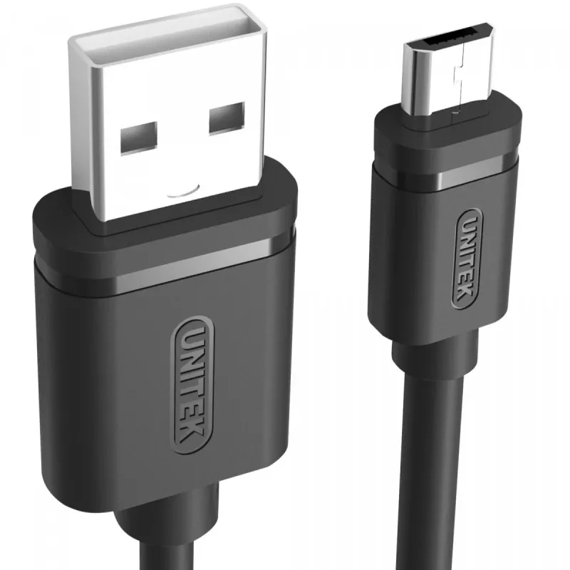 UNITEK Y-C434GBK kabel USB 2.0 1,5 m USB A Micro-USB B czarny