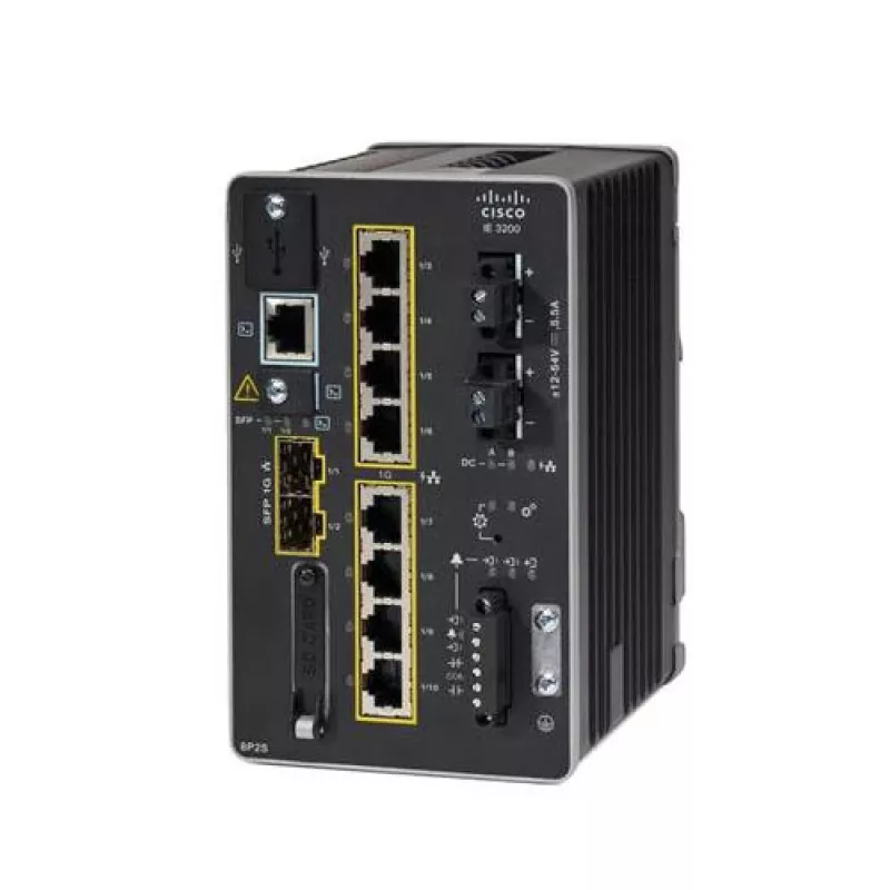 Zarządzany przełącznik L2 sieci Cisco IE-3200-8P2S-E