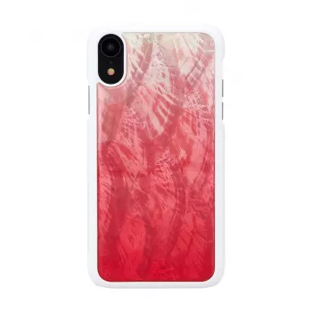Etui na smartfona iKins do iPhone XR — różowe lake i białe