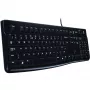 Logitech Desktop MK120 Combo, czarny, przewodowy, szwajcarski, 920-002504
