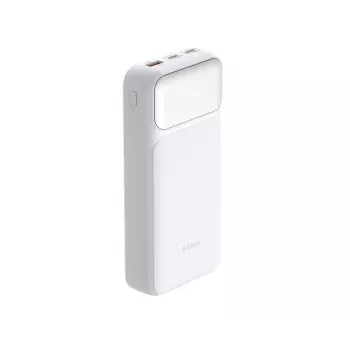 Power bank D-Link DPP-201 — 20000 mAh, 1× USB-A, 2× USB-C, biały