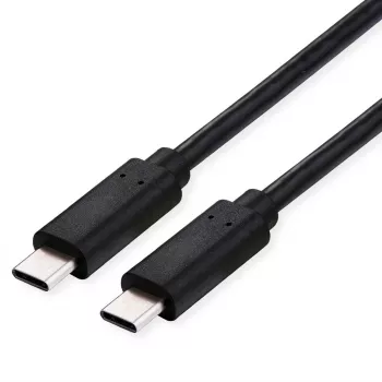 ROLINE USB4 Gen3x2 kabel, CC, ST/ST, 40Gbit/s, 240W, czarny, 0,5 m (11.02.9100)