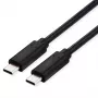 ROLINE USB4 Gen3x2 kabel, CC, ST/ST, 40Gbit/s, 240W, czarny, 0,5 m (11.02.9100)