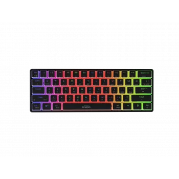 Klawiatura gamingowa GENESIS THOR 660 G2 US Czarna Bezprzewodowa RGB Mechaniczna Gateron Brown