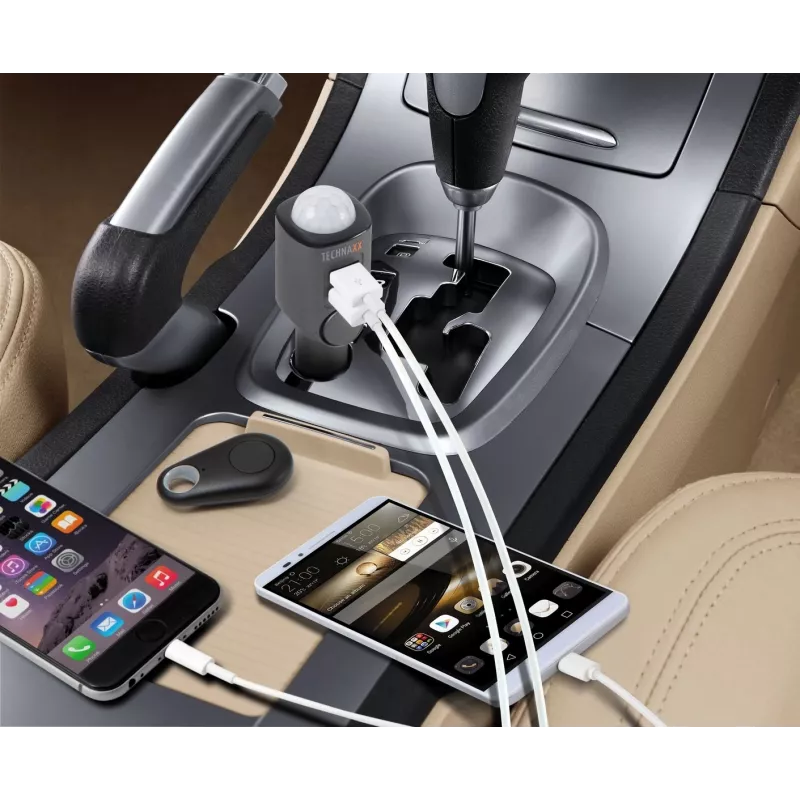 Ładowarka do urządzeń mobilnych Technaxx 4743 Uniwersalna Czarna Gniazdo zapalniczki samochodowej Auto