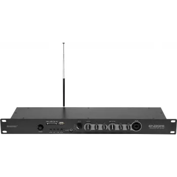 Przedwzmacniacz Omnitronic EP-220PR z odtwarzaczem MP3 i radiem FM