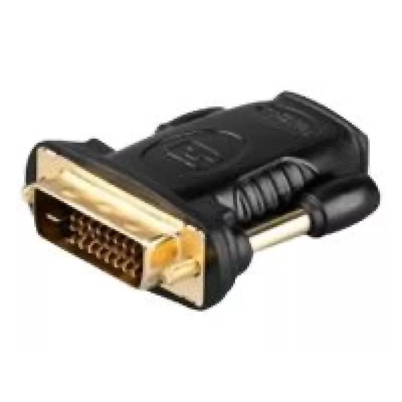Goobay Adapter HDMI/DVI-D, gniazdo standardowe HDMI (Typ A) -> wtyk DVI-D (24+1) (68931)