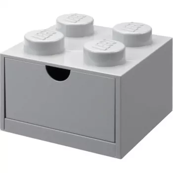 LEGO desk drawer 4 , Storage Box szary, studs