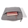 Manhattan Seattle etui na laptopa 15,6 cala, szare, wyściełane, bardzo miękkie wewnętrzne wyściółka, komora główna z podwójnymi zamkami błyskawicznymi, zapinana na zamek kieszeń przednia, pętla do przenoszenia, wodoodporne i trwałe, pokrowiec na notebooka, trzyletnia gwarancja