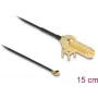 Kabel koncentryczny DeLOCK 12039 0,15 m RP-SMA I-PEX MHF1 czarny