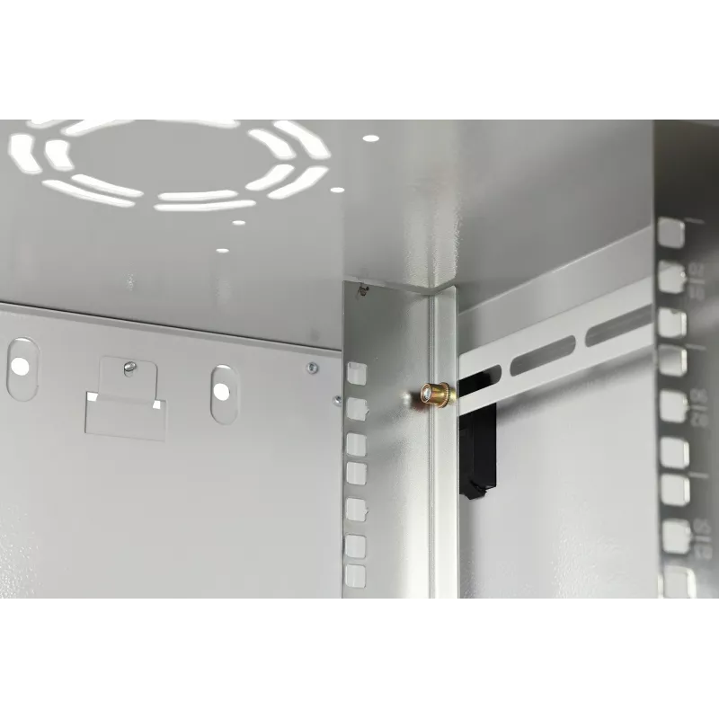 Naścienna szafa rack 19 cali DIGITUS Dynamic‑N DN-37100, 7U, 600x450 mm (SxG), IP20, jasnoszara, do samodzielnego montażu