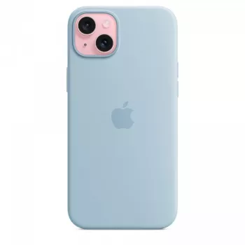Etui silikonowe Apple iPhone 15 Plus Light niebieski MagSafe