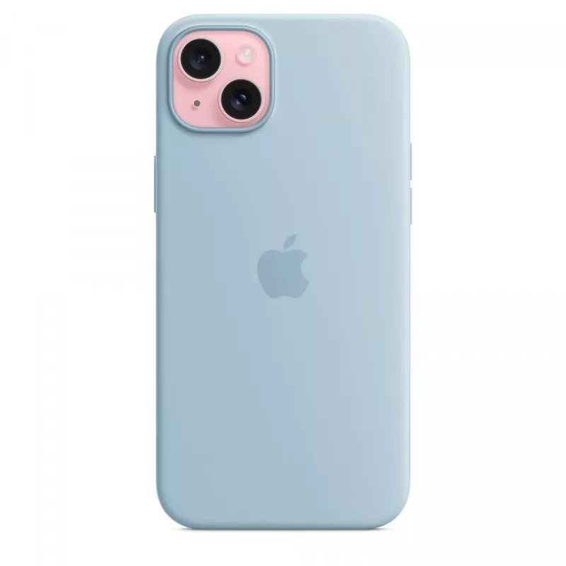 Etui silikonowe Apple iPhone 15 Plus Light niebieski MagSafe
