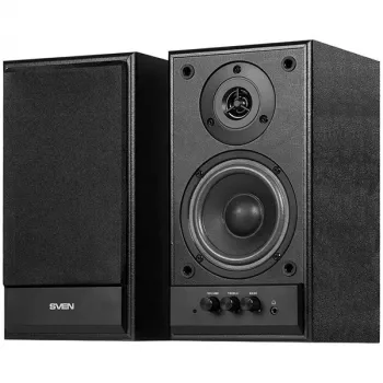 Głośnik multimedialny SVEN SPS-702 (stereo, 40 W, 40 Hz–22 Hz, czarna skóra)