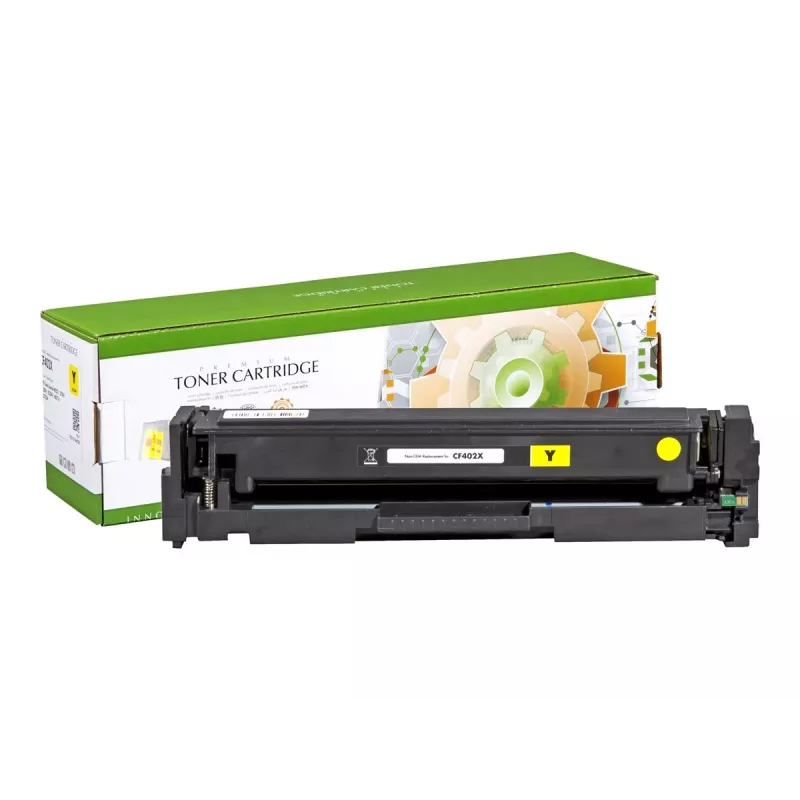 STATIC kaseta z tonerem Kompatybilny with HP CF402X żółty High Capacity kompatybilny 2.300 stron