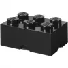 LEGO Storage Brick 6 , Pudełko do przechowywania czarne