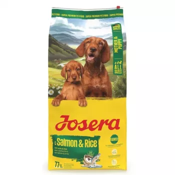 Sucha karma dla psa JOSERA Mother & Puppy Salmon & Rice 12,5 kg — kompletna karma dla szczeniąt, 30% białka, 22% tłuszczu
