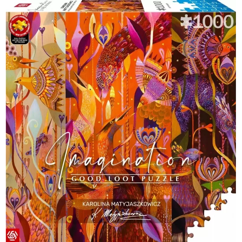 Puzzle Good Loot Imagination - Karolina Matyjaszkowicz: W Ptasim Zagajniku - Tryptyk 1000 szt.