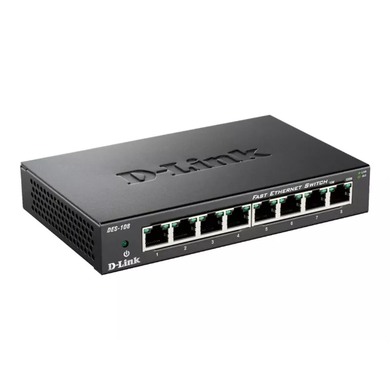 D-Link DES-108 Czarny