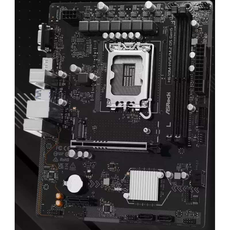 Płyta główna ASRock H610M-HVS/M.2 D5 GEN5 – LGA1700, DDR5, PCIe 5.0, mATX