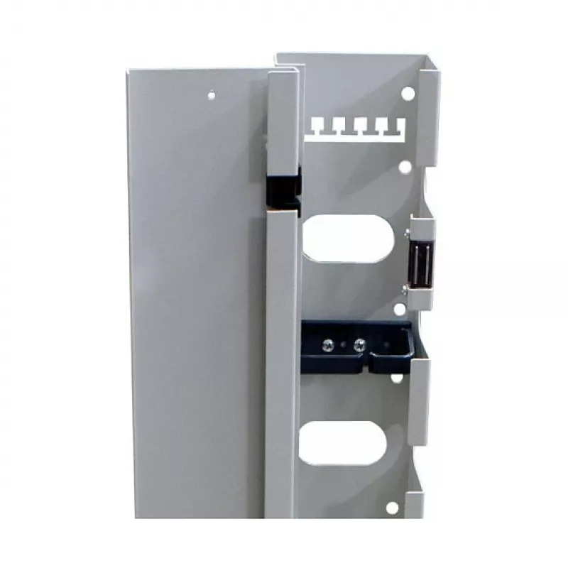 ALL-S0002116, Panel do zarządzania kablami, szary, 32U, 19 cali, 100 mm, 75 mm