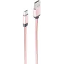 Kabel USB ShiverPeaks BS14-11002 1m USB A Micro-USB B w kolorze różowego złota