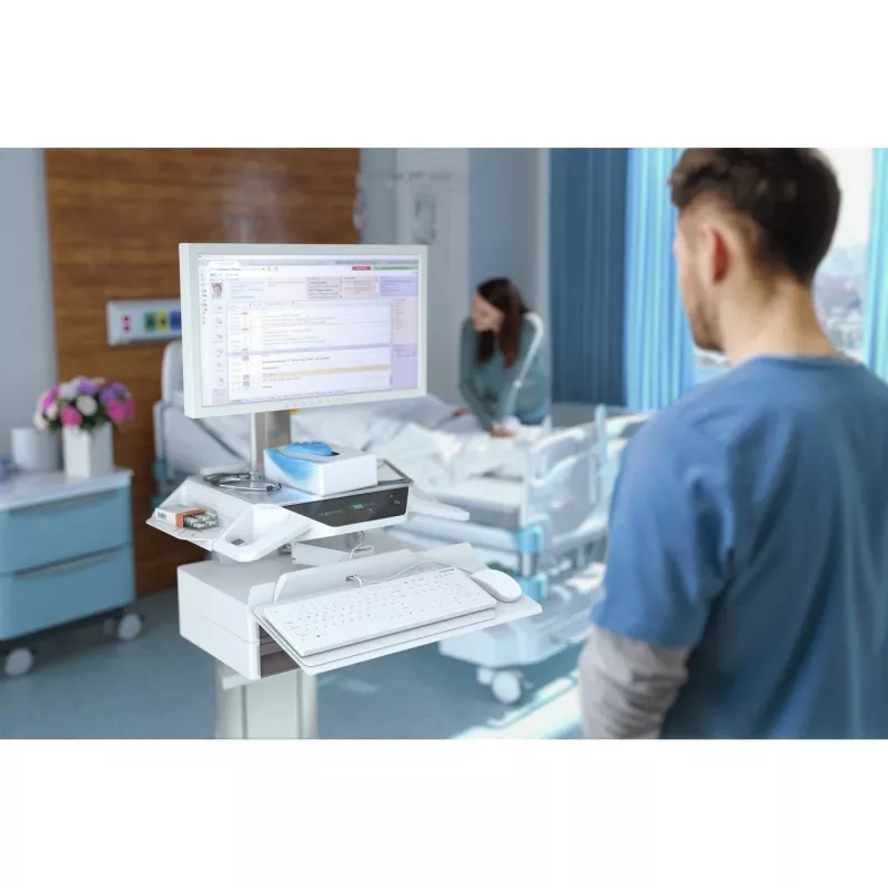 Contour Design Active Key Contour QuickClean Medical klawiatura IP68 Full-Size Wired biały DE C8112