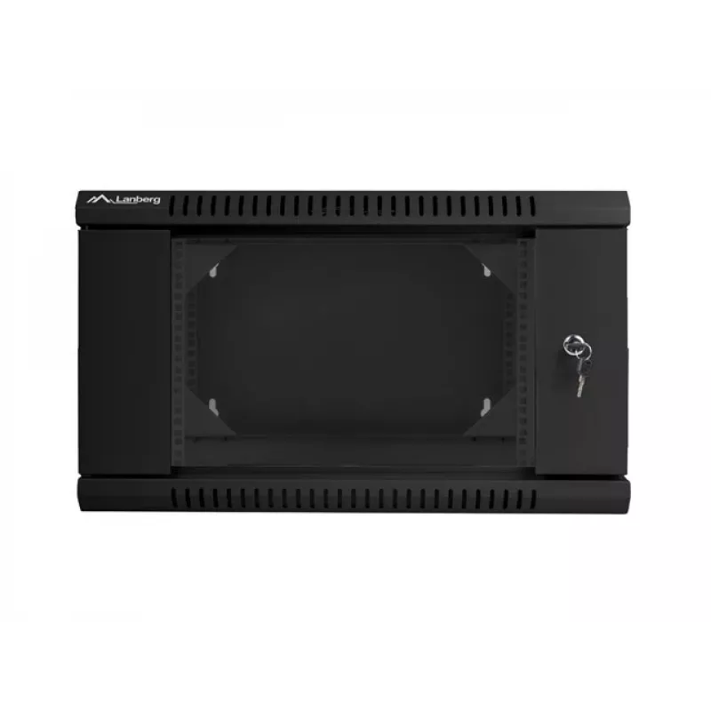 Szafa wisząca LANBERG WF02-6606-10B 6U 600x374.3x600 mm stal nierdzewna czarna